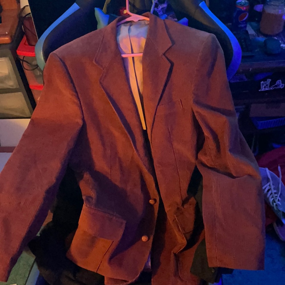 Brown and tan suit